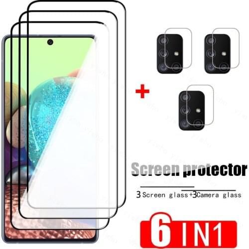 Protective Glass for Samsung Galaxy A71 A72 A52 A32 A12 A02 Camera Lens Protector for Samsung A51 Glass Screen Protection Film