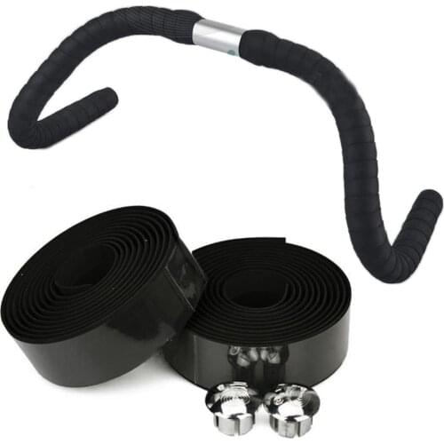 1Pc Road Bike Bicycle Handlebar Tape Camouflagebelt Cycling Handle Belt Cork Wrap with Bar Plugs non slip absorb sweat #SD