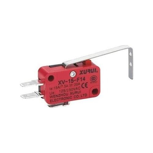 1 x XV-15-F14 Miniature Micro Switch 15A Button Hook Type Automatic Machine