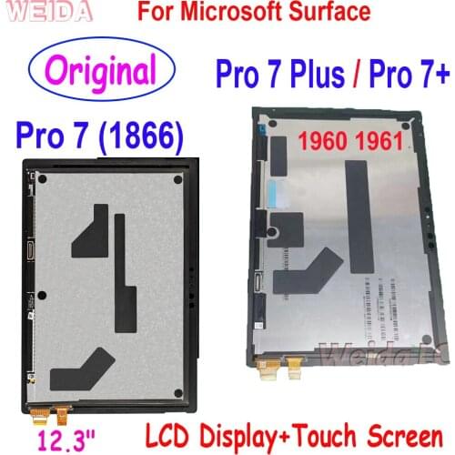 12.3" Original LCD For Microsoft Surface Pro 7 1866 LCD Surface Pro 7 Plus Pro 7+ LCD Display Touch Screen Digitizer Assembly
