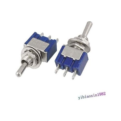 40 Pieces Metal Plastic AC 125V 6A 250V 3A ON-OFF-ON 3 Position SPDT Toggle Swit