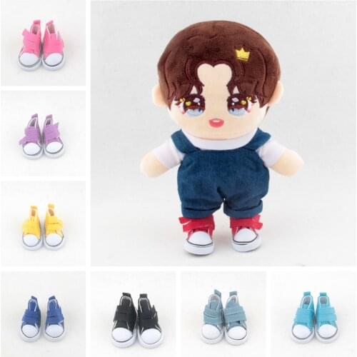 5cm Idol Doll Exo Shoes Canvas Shoes Plush Toy Accessories Mini Replaceable Body-Shape Shoe Length 5cm Suitable for 20cm Doll