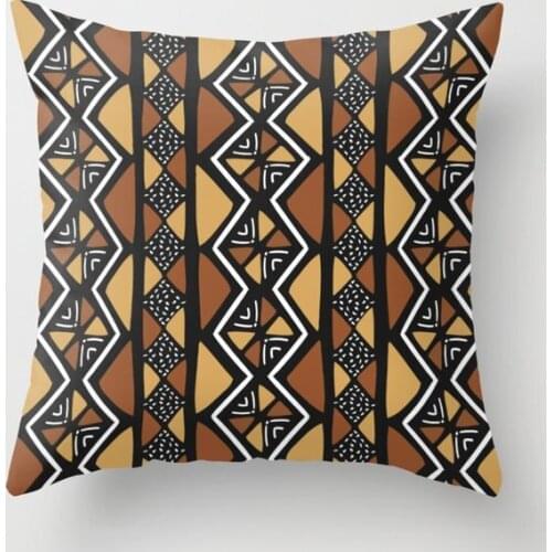 African Mud Cloth Mali Decorative Pillow Cushion Covers Square Pillowcase for Sofa Cotton Linen Pillow Cover