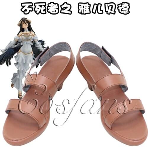 Anime OVERLORD albedo Cosplay Shoes Boots Custom Made Cosplay Costume For Women overlord albedo Shoes Halloween Party Accessorie