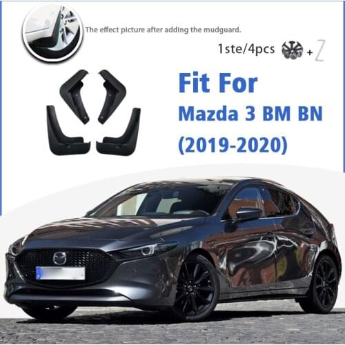 Mudguard For Mazda 3 BM BN 2019-2020 Front Rear 4pcs Mudflaps Mudguards Car Accessories Auto Styline Splash Guard Fender