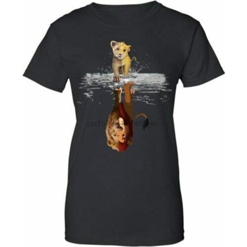 Baby Simba Reflect Lion King Ladies T-Shirt S-3Xl Custom Printed Tee Shirt
