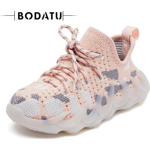 Children Casual Shoes 2021 Summer Breathable Sneakers Boy Footwear Child Running Shoes for Boys Grils Kids Light Coconut Shoes
