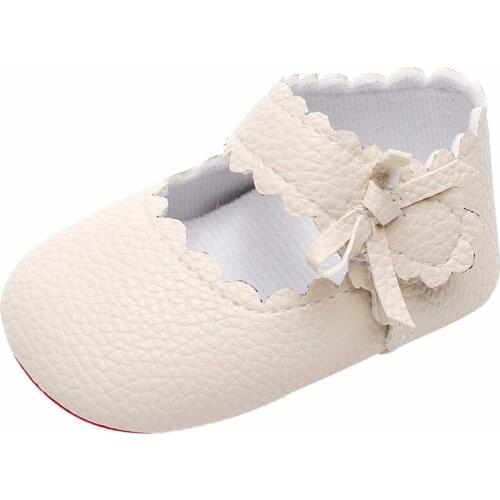 Pudcoco Baby Shoes Princess Newborn Girls Bowknot Soft Bottom Casual Prewalkers Baby Girl Crib Shoes 0-18Months