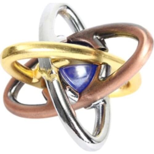 Classic IQ metal brain teasers magic puzzle children adult educational game toy Intellectual Unlocking and Unbuckling Toys