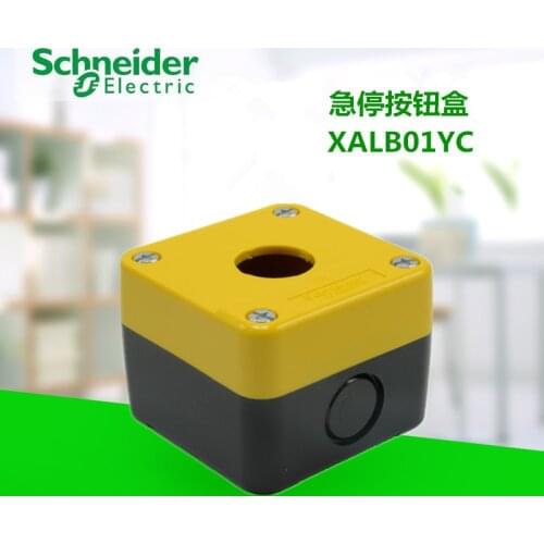 Emergency Stop Button Box XALB01YC 22MM Urgent Emergency Stop One Button Switch Control Box Plastic Yellow One Year CCC,CE