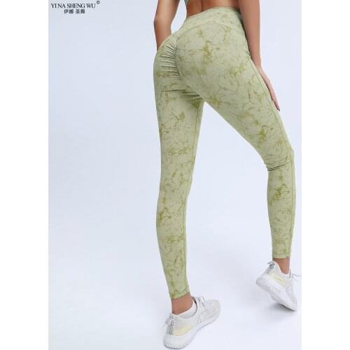 Tie Dye Leggings Sport Women Fitness Sexy High Waist Elastic Yoga Pants Sports Tights Running Workout Gym Clothing Sports Pants