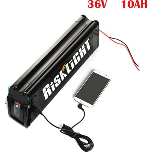 18650 Rechargeable lithium ion battery 36v 10ah 15ah 20ah ebike battery pack silver fish 36v 500w 350w 250w bafang battery