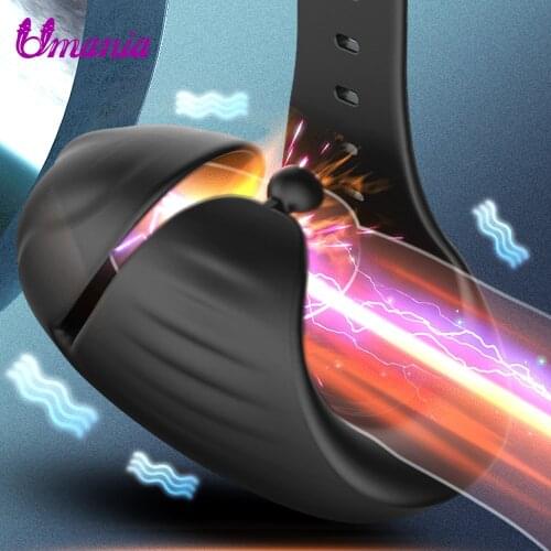 Powerful Vibrator for Men Sex Toys Penis Trainer Male Masturbator Stimulator Glans Vibrating Massager Pussy Intimate Goods