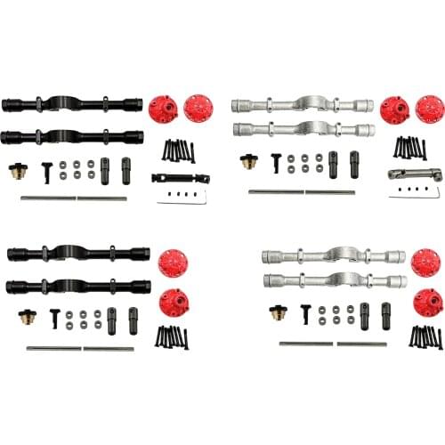 1/10 Scale Metal Rear Axle Shaft Kit Replacement Accessories for WPL D12 Remote Control RC Vehicle Models