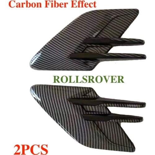 ROLLSROVER Pair of Carbon Fiber Front Fender Air Vents Molding For Range Rover Sport 2018-2020 Car Styling