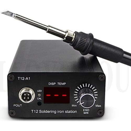T12 Soldering Station STM32 OLED V2.01 Digital Electric Controller Aluminum Alloy DIY Kits Welding Tools T12 Iron Tips