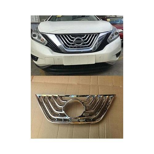 Front Grille Cover Trim fit for Nissan Murano Molding Cover Grilles 2015-2017