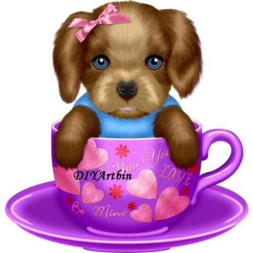 Valentine Cup Dog Dies scrapbooking new arrival 2020 layering metal cutting dies stencils Love Card Making