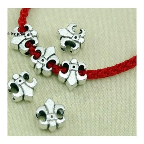 10pcs/lot Tibetan Silver spacer Loose Bead Spacer Beads Connectors for DIY Jewelry Making bracelet fg4d