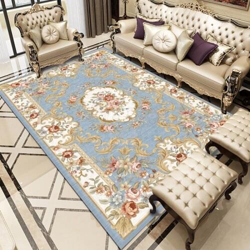 Retro European-style Living Room Carpet Bedside Area Rugs Large Children Play Area Rug Kids Room Crawl Simple Modern Mat