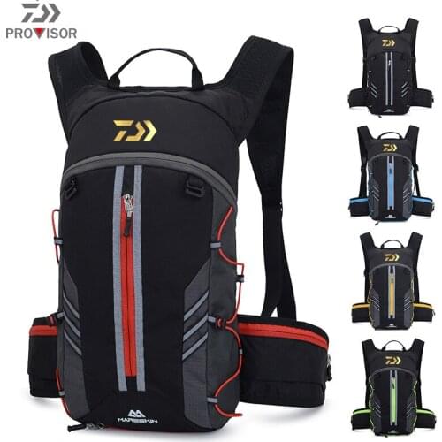 DAIWA Fishing Backpack Outdoor Fishing Sports Mountaineering Equipment Reflective Backpack Safe and Versatile Backpack