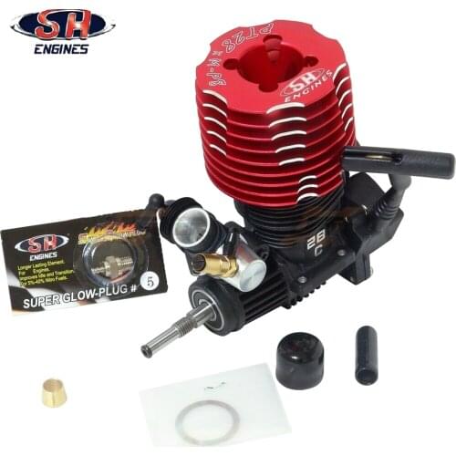 Taiwan SH PT28XM-P8 4.57CC 4.0HP 36000 RPM Pull Starter Methanol Engine Applicable To 1:8 Off-road Vehicles Flat Sports Cars Toy