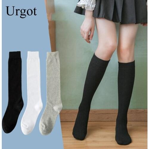Urgot 1 Pairs/lot Women Long Stocking Thigh High Socks Ladies Girls Fashion Over Knee Socks Japanese Style Harajuku Socks Soft
