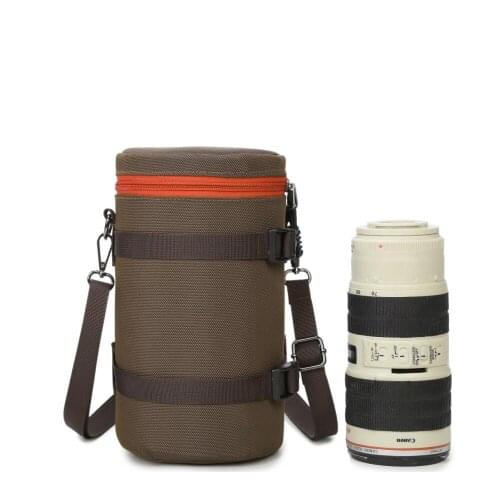 Waterproof Nylon Camera Lens Bag Padded DSLR Pouch Protective Soft Inner Case for Canon Nikon Sony Lens