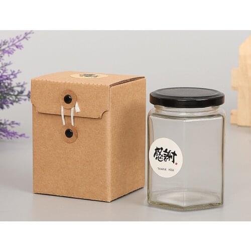 100pcs/lot Kraft paper Retro Mug gift box Tea packing box glass bottles cans Packing box wholesale