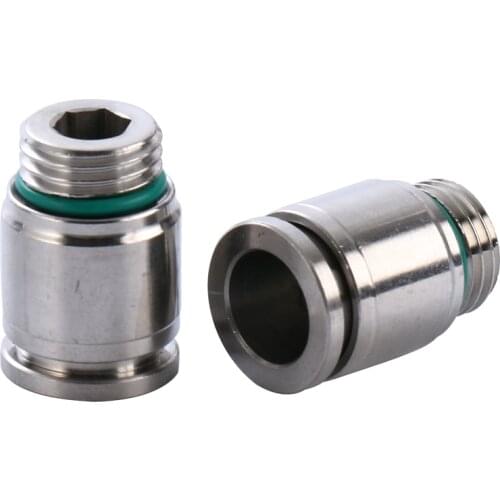 M5 1/8" 1/4" 3/8" 1/2" BSPP Male x 4mm 6mm 8mm 10mm 12mm PU Push In Quick Connector Air Pneumatic 304 Stainless Hex Socket Allen