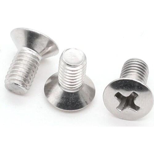 GB820 304 stainless steel cross recessed countersunk head / dish head machine screw M6M8*8 10 12 14 16 20 25 30 40 50 60 95 103