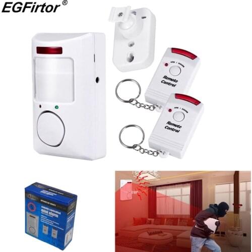 Home Security PIR Alert Infrared Sensor Anti-theft Motion Detector Alarm Monitor Wireless Mini Remote Control Alarm For Window