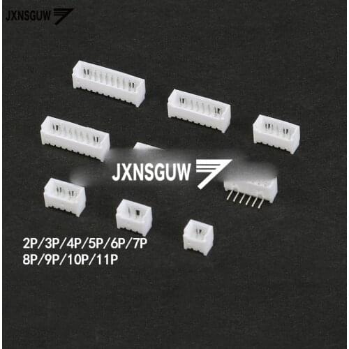 50PCS Curved needle 1.25mm spacing connector Connector 2P 3P 4P 5P 6P 7P 8P 9P10P