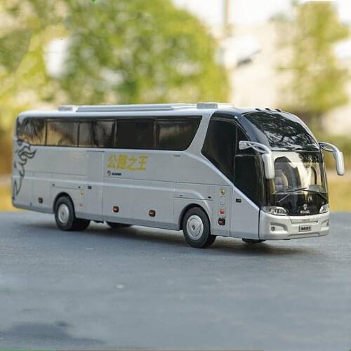 1/42 Original Suzhou Jinlong Hegesteinia A90 King of Highway Bus Alloy Casting Car Model Collection Display Gift