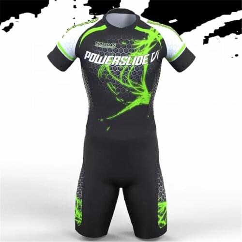 Powerslide New Triathlon Racing Suit Inline Roller Skate Ice Skating Roller Skating Jumpsuit Speed Skats Mtb Jumpsuit Ciclismo