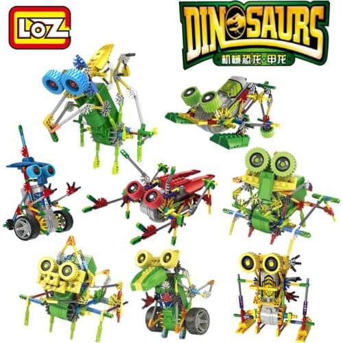 LOZ Electric Robotic Toys Motor Building Blocks Dinosaur Animals Educational Toy Offical Authorized Distributer