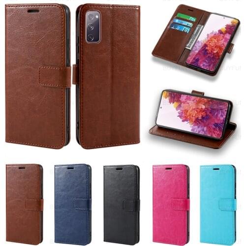 Leather magnetic flip phone covers case for samsung galaaxy s20fe s20 fe s 20fe 20 fan edition sm-6.5'' stand book coque fundas