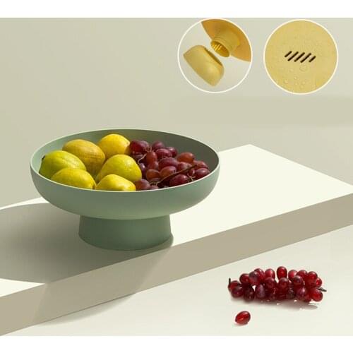 Round Candy Snack Tray Stand Fruit Picnic Food Dishes Pastry Box Cake Display