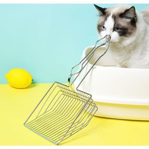 MADDEN Cat Litter Scoop Metal Hollow Out Jumbo Pooper Scoopers Holder Cats Litter Sand Shovel Dogs Cleanning Tool Pet Supplies