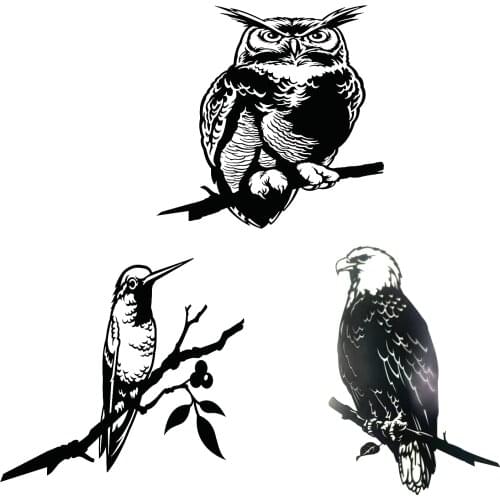 Metal Owl Silhouette Stable Outdoor Garden Decoration Art Exquisite silhouettes of unique design Stable Installation best gift