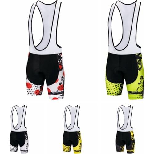 Men Bicycle Bib Short CHEJI Men Outdoor Wear Bike Bicycle Cycling 3D Padded Riding Bib Shorts S-3XL 3Colors Cycling Bib Shorts