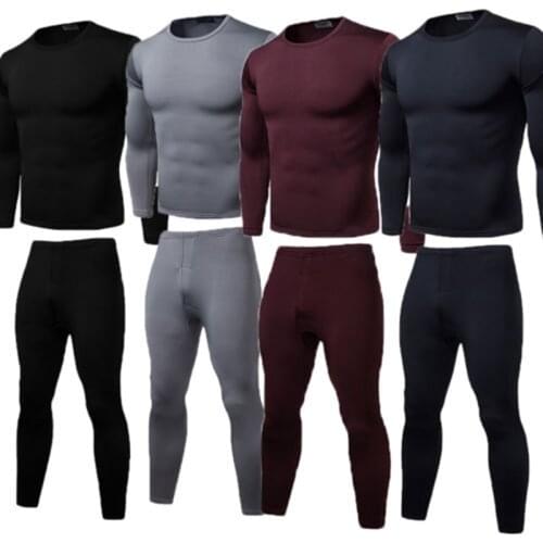 Mens Boys Thermal Underwear Long Johns Thermal T Shirt Top Vest Bottoms Trousers