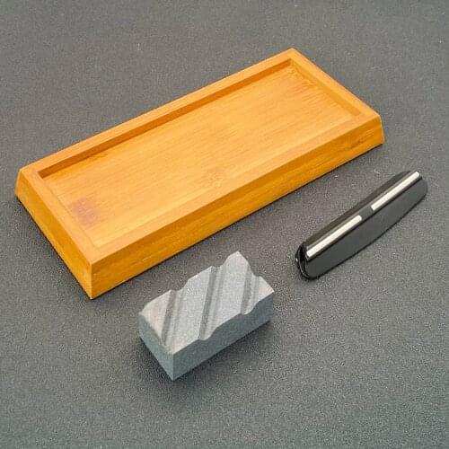 Sharpening stone knife sharper kitchen bar tool base 15 Angle guide Correction Stone blade sharp Apex edge water whetstone musat