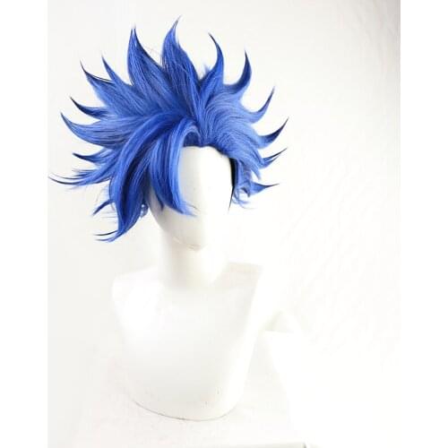 Anime SK∞ ADAM Cosplay Shindo Ainosuke Wigs Blue Short Heat Resistant Hair Adult Role Play SK8 the Infinity SK Eight ADAM