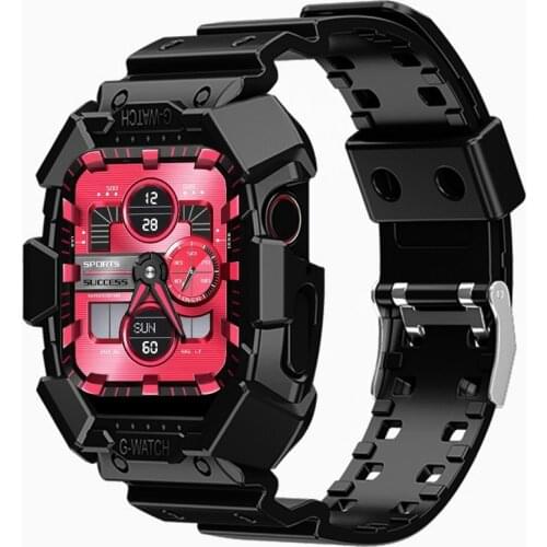 Strap + case for Apple Watch Band 44mm 42mm 38mm 40mm with Bumper Case Rugged Men Bands for iWatch Series 6 5 4 3 2 Military