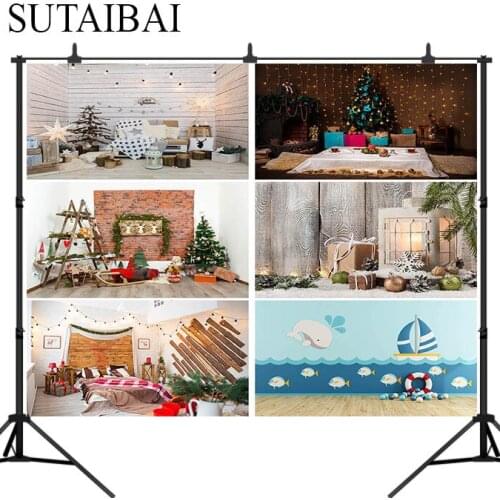 Christmas Interior decoration gift party photography studio background Xmas gift children party photo backdrop photography props