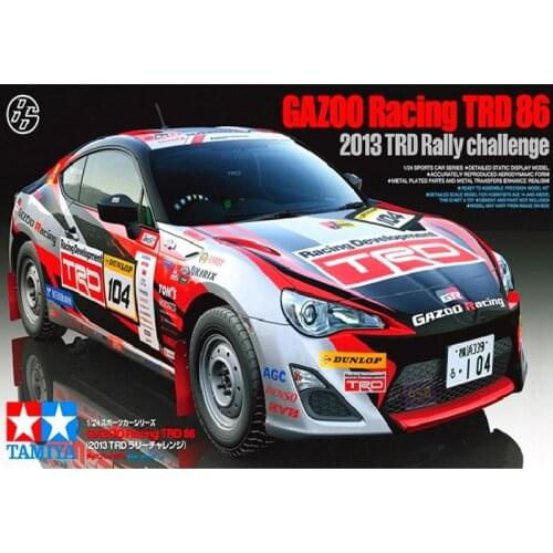 Tamiya 24337 1/24 Scale Toyota GAZOO Racing TRD 86 2013 TRD Rally Challenge Car Assembly Model Building Kits For Adults DIY