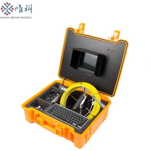 Vicam 23mm waterproof underground sewage pipe inspection camera system with 30mts cable and meter counter function