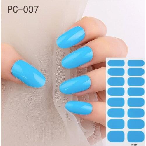 1 Sheet Candy Color Nail Stickers Fashion Trend Nail Art Wraps Nail Polish Korea Styles Winter DIY Stickers Adhesive Manicure