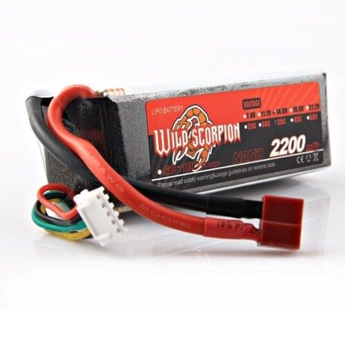 1pcs Wild Sorpion Lipo Battery 14.8V 2200mAh 35C 4S For RC Quadcopter Drone Helicopter Car Airplane